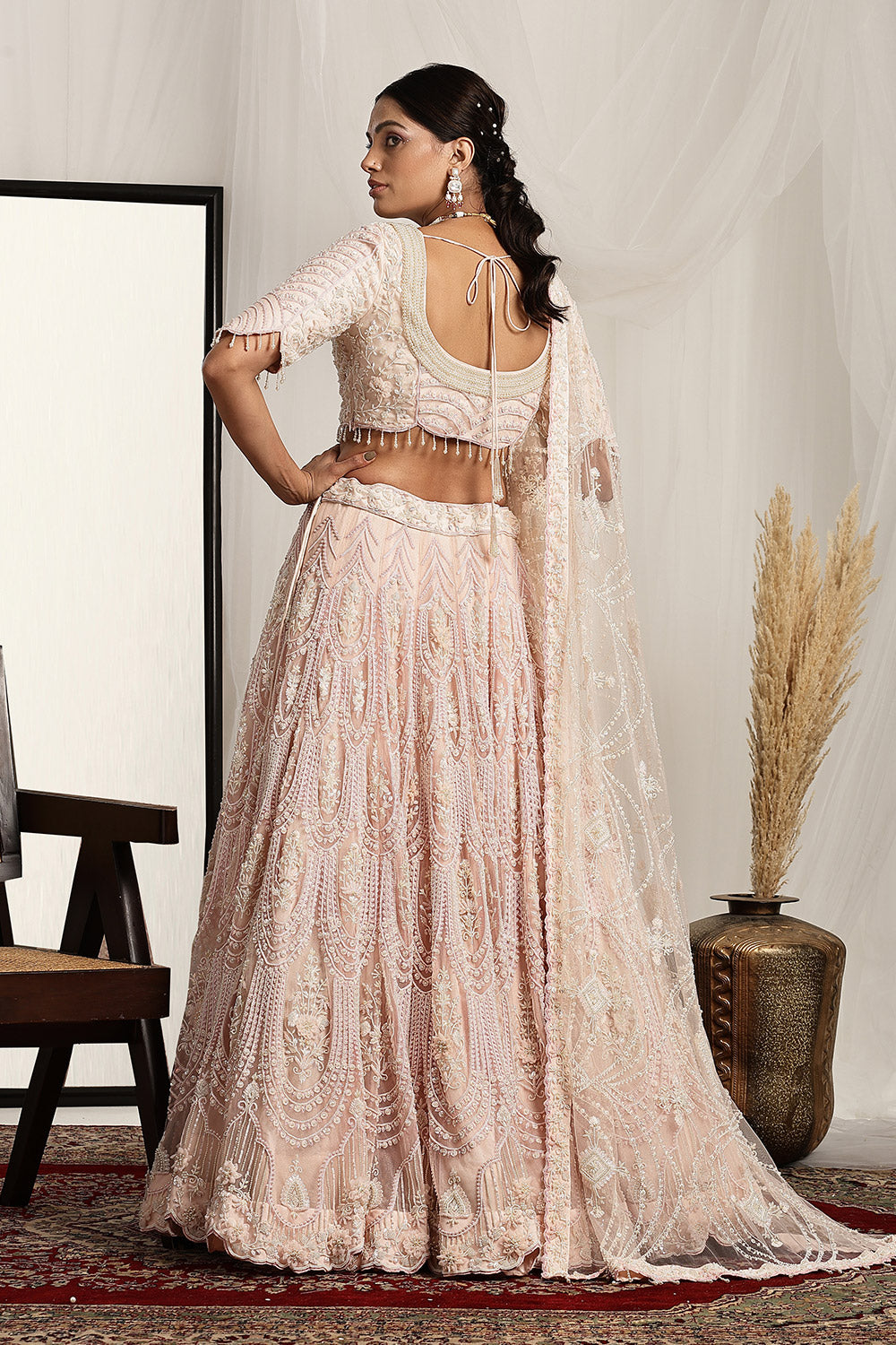 Embroidered Lehenga and Dupatta
