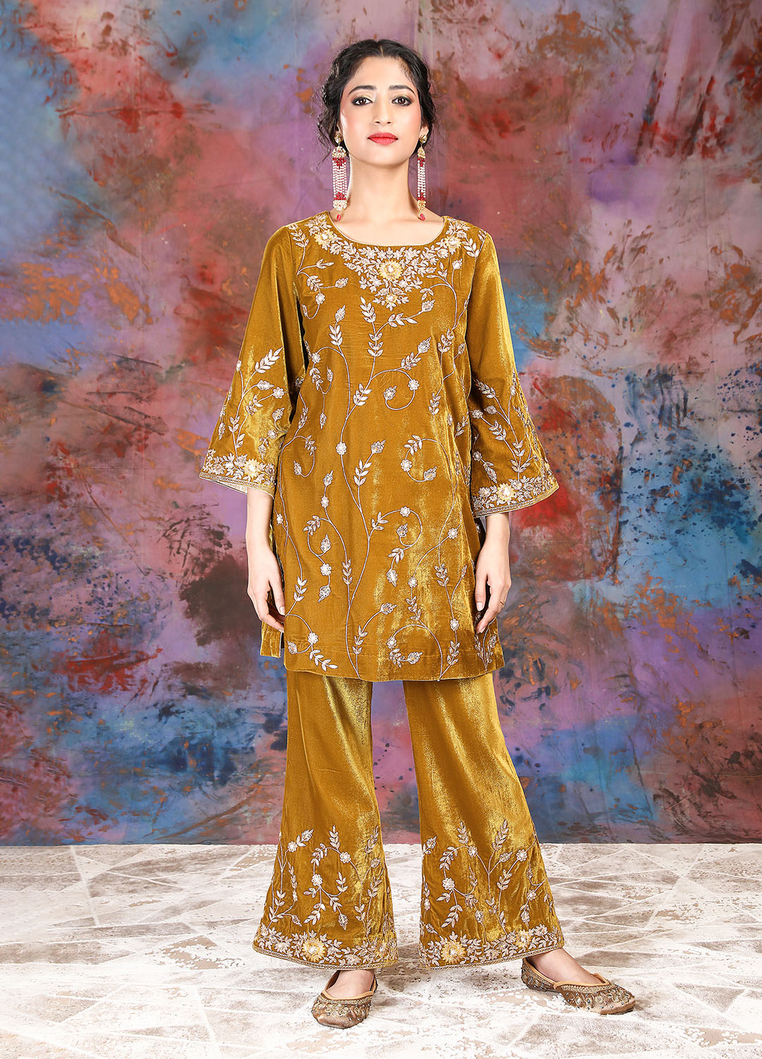 Kurta Set - Honey Gold