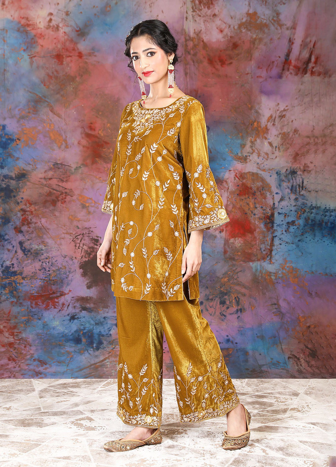 Kurta Set - Honey Gold
