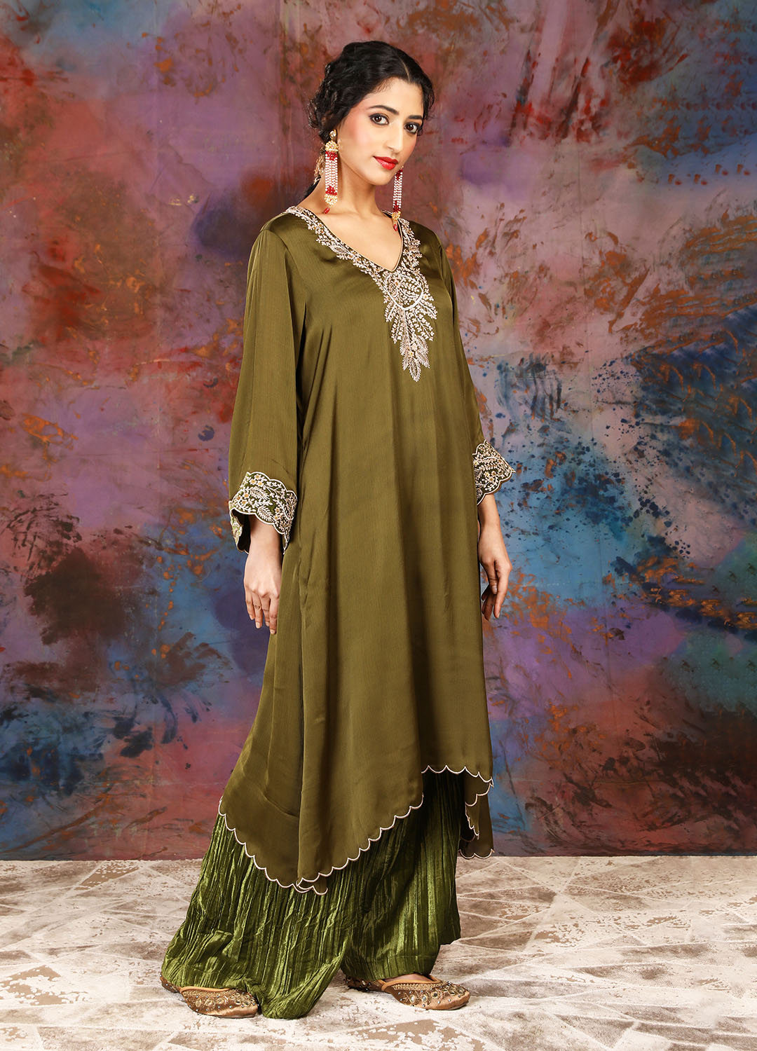 Kurta Set - Olive