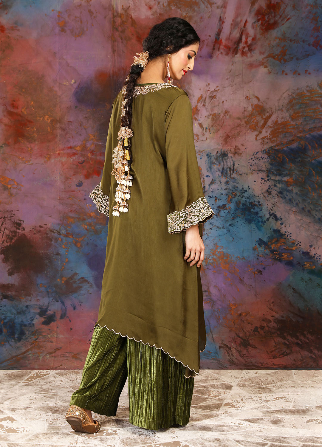 Kurta Set - Olive