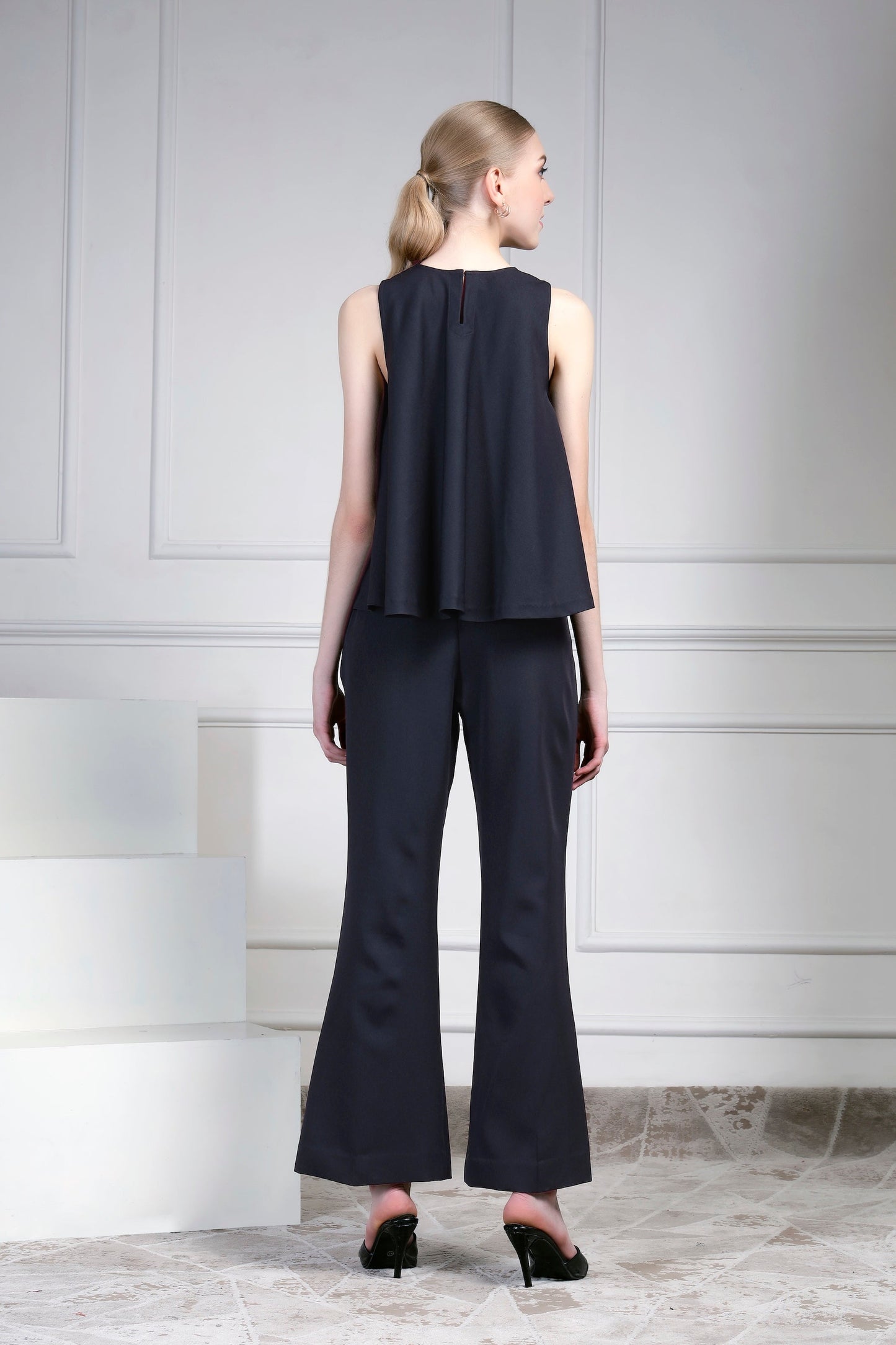 A-Line Top Set - Dark Blue