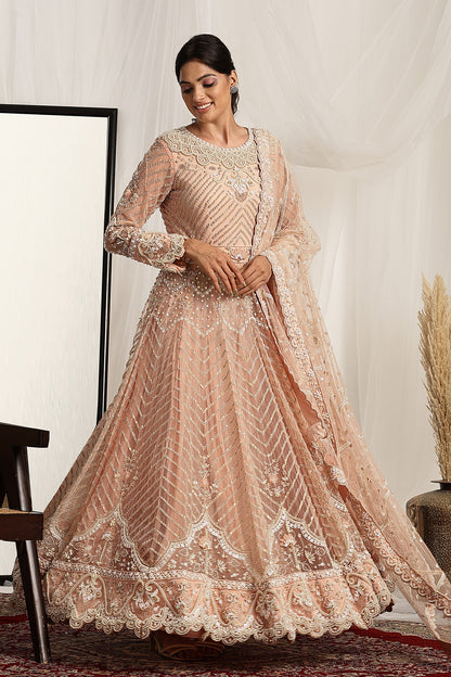 Pearl and Bead Embellished Anarkali