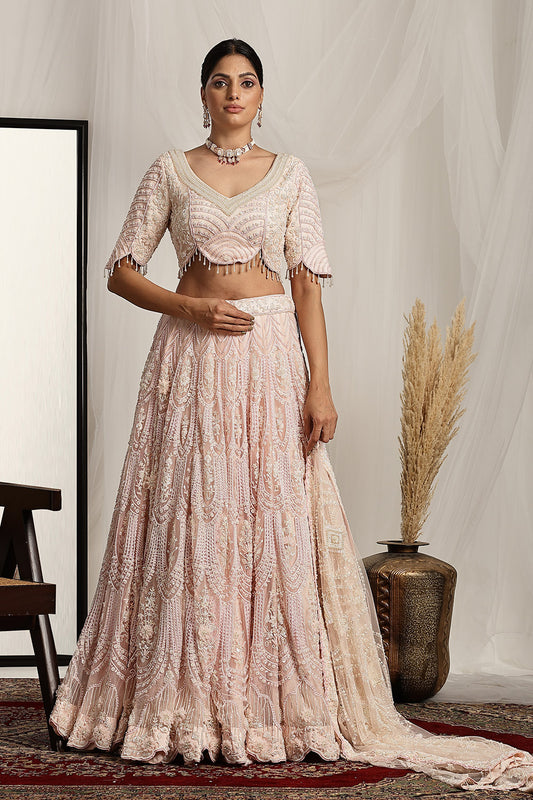 Embroidered Lehenga and Dupatta