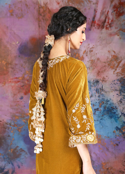 Kurta Set - Honey  Gold