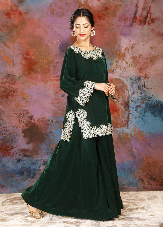 Sharara Set - Emerald