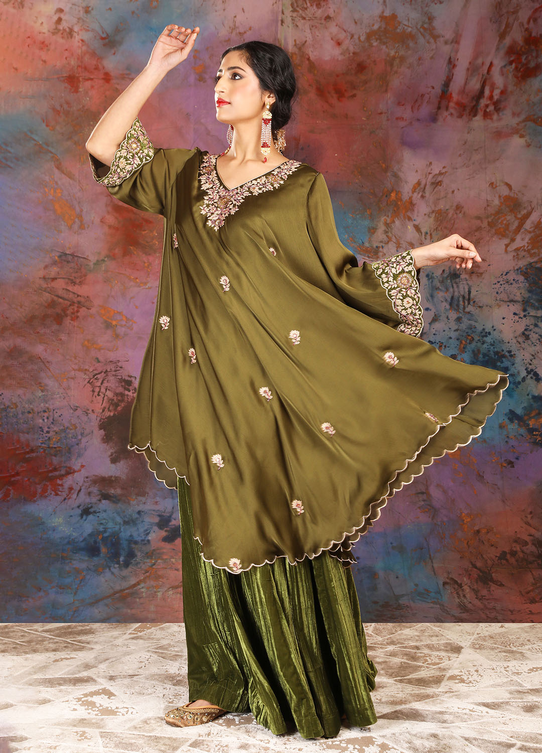 Sharara Set - Olive