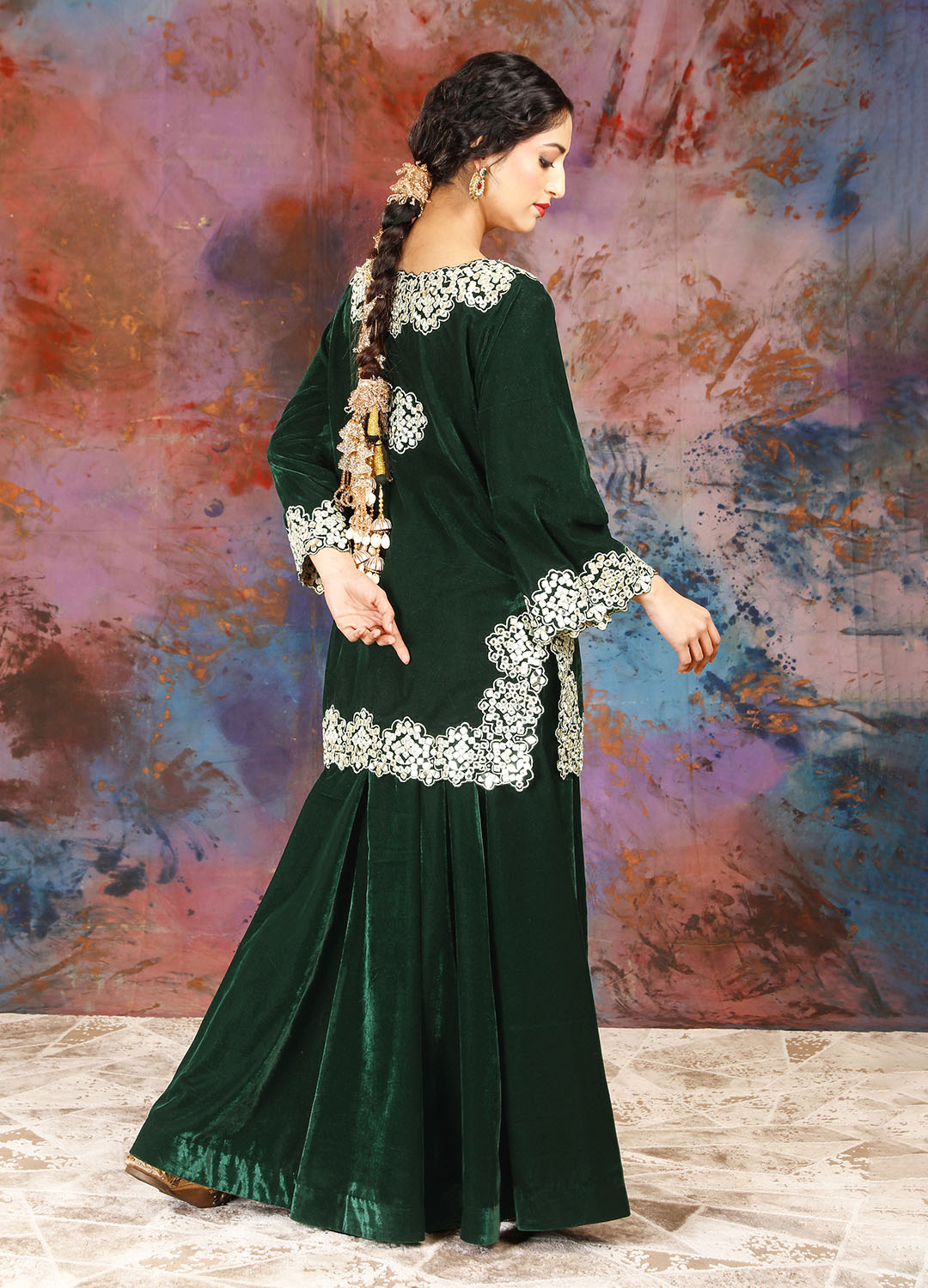 Sharara Set - Emerald