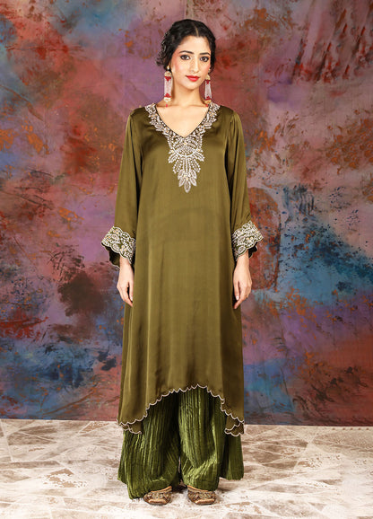 Kurta Set - Olive