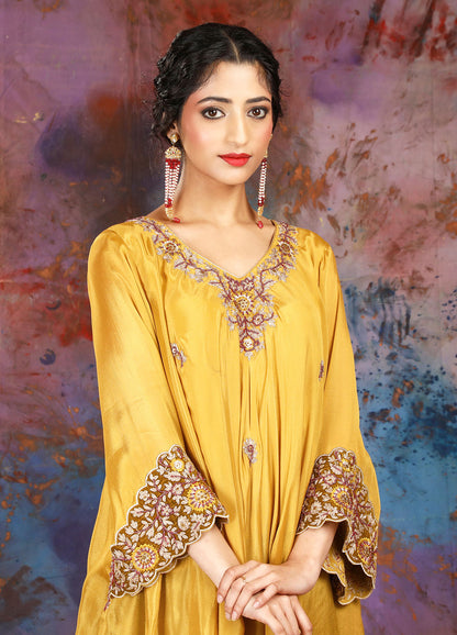 Sharara Set - Honey Gold
